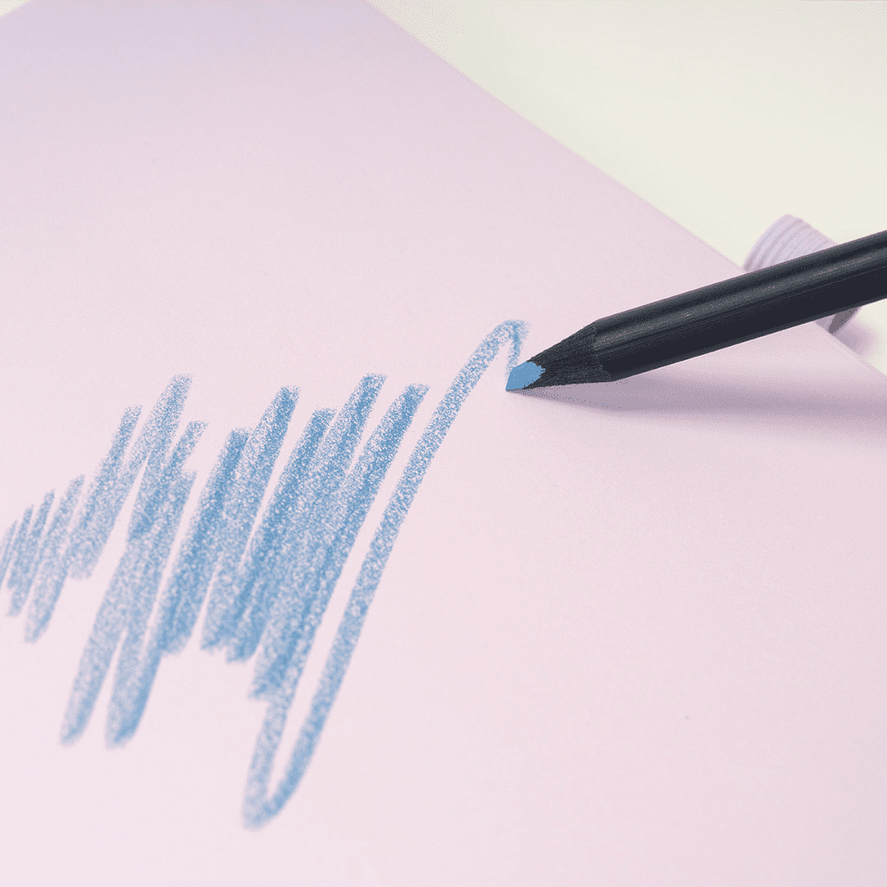 Блокнот "Doodle lilac paper", А5, 96 листов, голубой, срез фиолетовый - 2