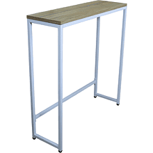 Стол консольный RION ALLERD, белый муар, Дуб Нокс