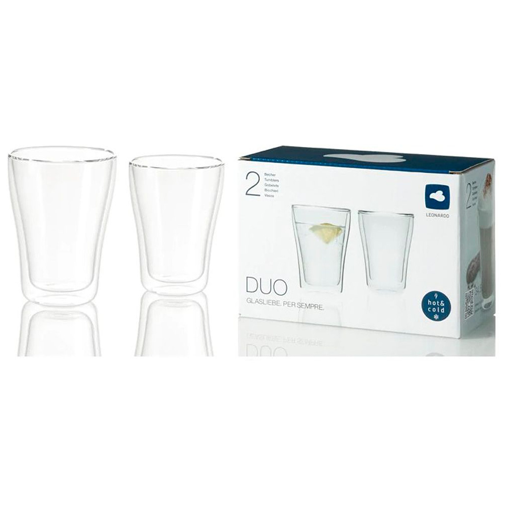 Набор стаканов "Duo", стекло, 345 мл, прозрачный - 3