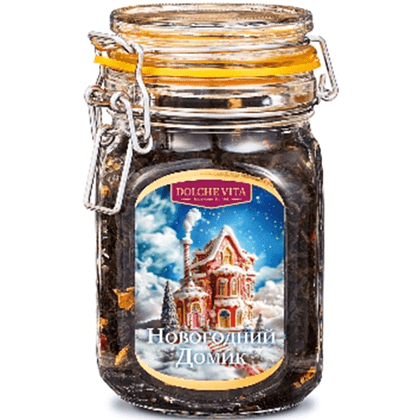 Чай Dolche vita "Новогодний домик", 125 гр., черный