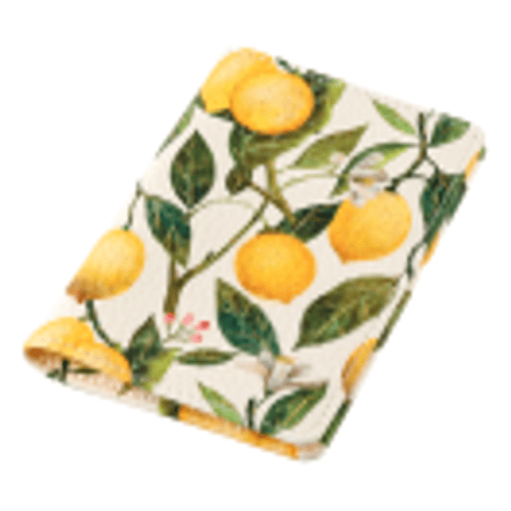 Обложка для паспорта "Flora. Paradise. Lemons", кожзам, белый, желтый - 2