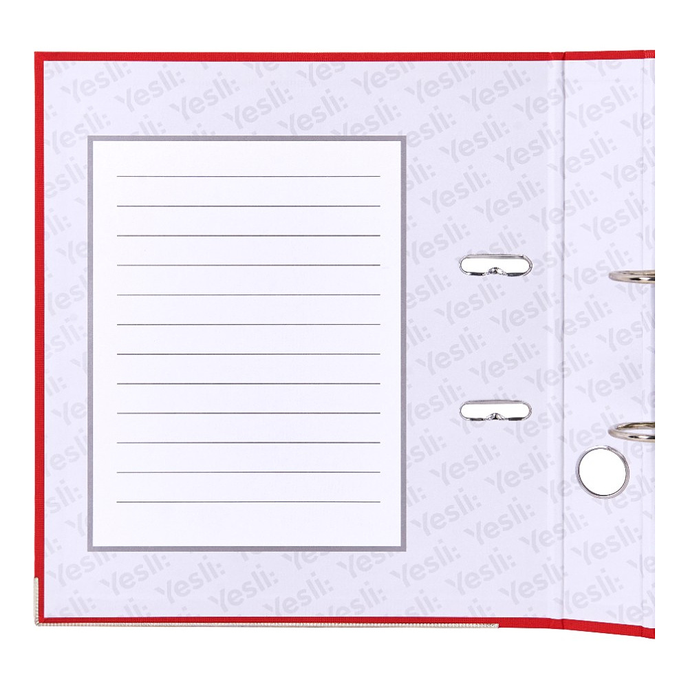 Папка-регистратор "Yesli:", А4, 75 мм, ПВХ Эко, красный - 8