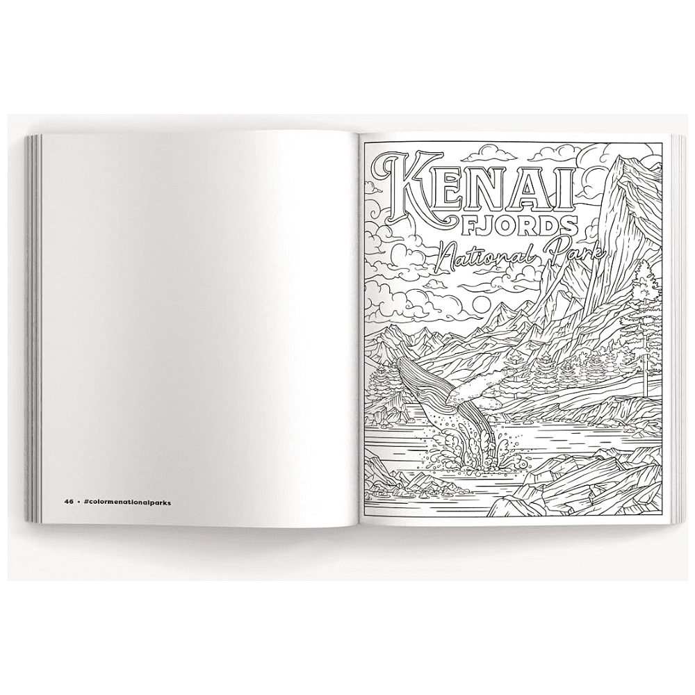 Раскраска на английском языке "Color Me. National Parks. An Adventurous Coloring Book" - 5