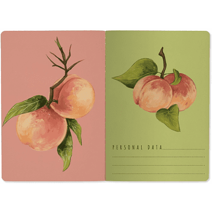 Тетрадь "Flora. Paradise. Персики", A5, 40 листов, клетка, розовый - 3