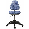 Кресло "Бюрократ KD-2", ткань, пластик, синий - 4