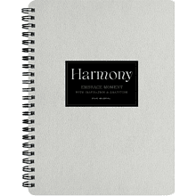 Тетрадь "Harmony айвори рамка", A5, 80 листов, точка, спираль сбоку, айвори