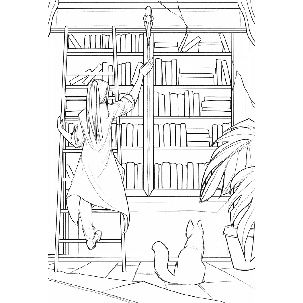 Раскраска "Книготерапия. Раскраска для всех, кто живёт книгами", Карма Виртанен - 4