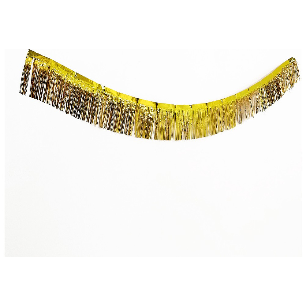 Гирлянда "Дождик", 2 м, ПВХ, с липкой лентой, золотой