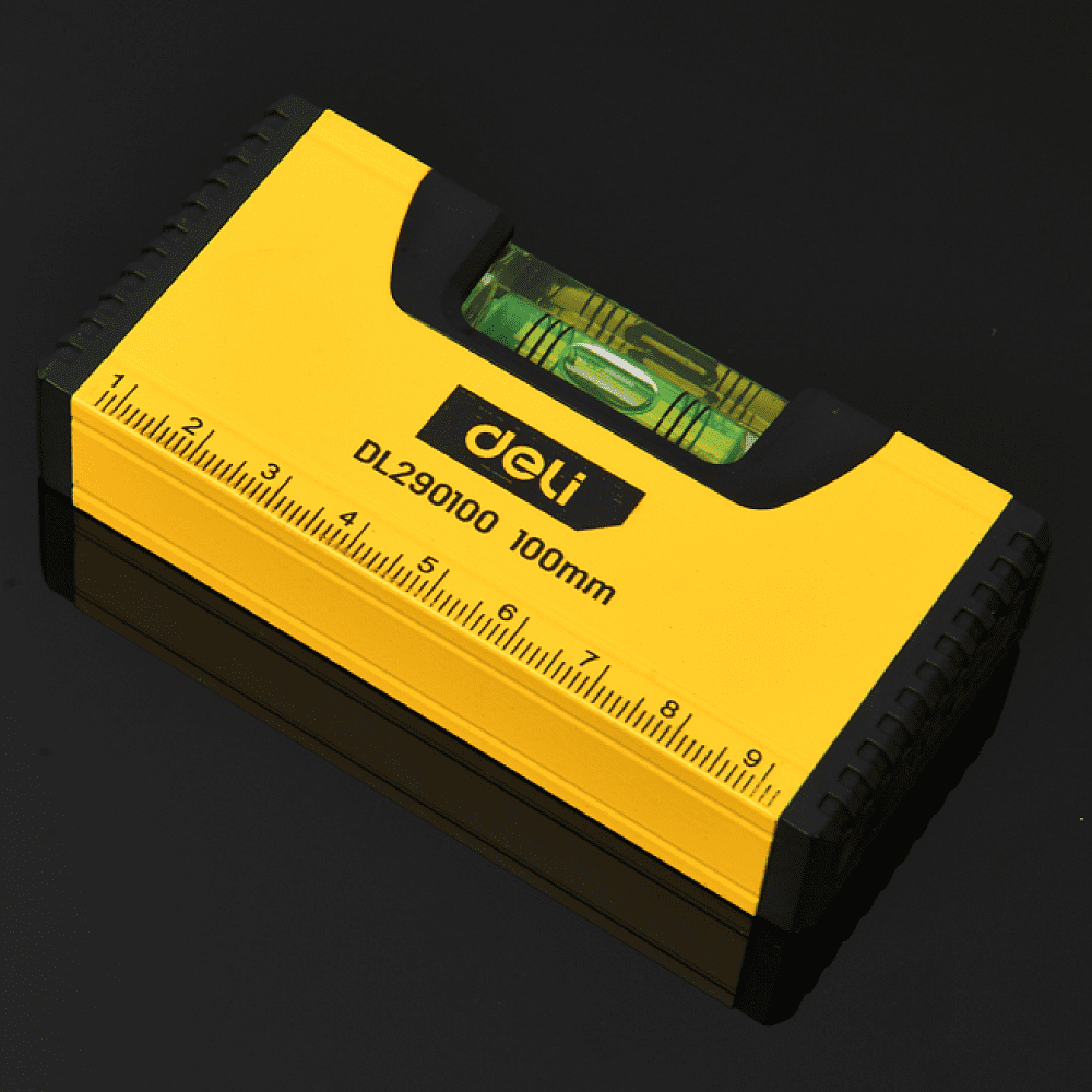Уровень строительный Deli YS EDL290100, 100 мм, магнит - 3