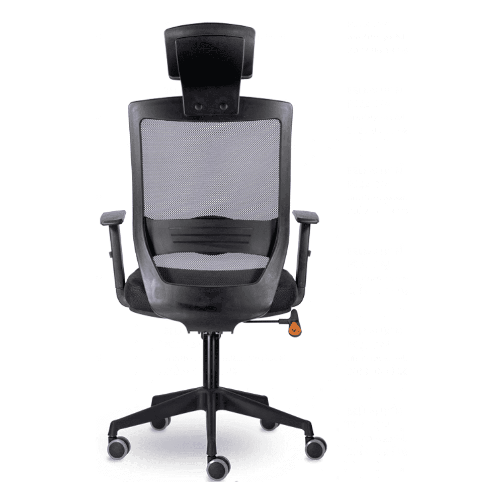 Кресло для руководителя "UTFC Гарвард СН-500", сетка, пластик, черный, -50% - 4