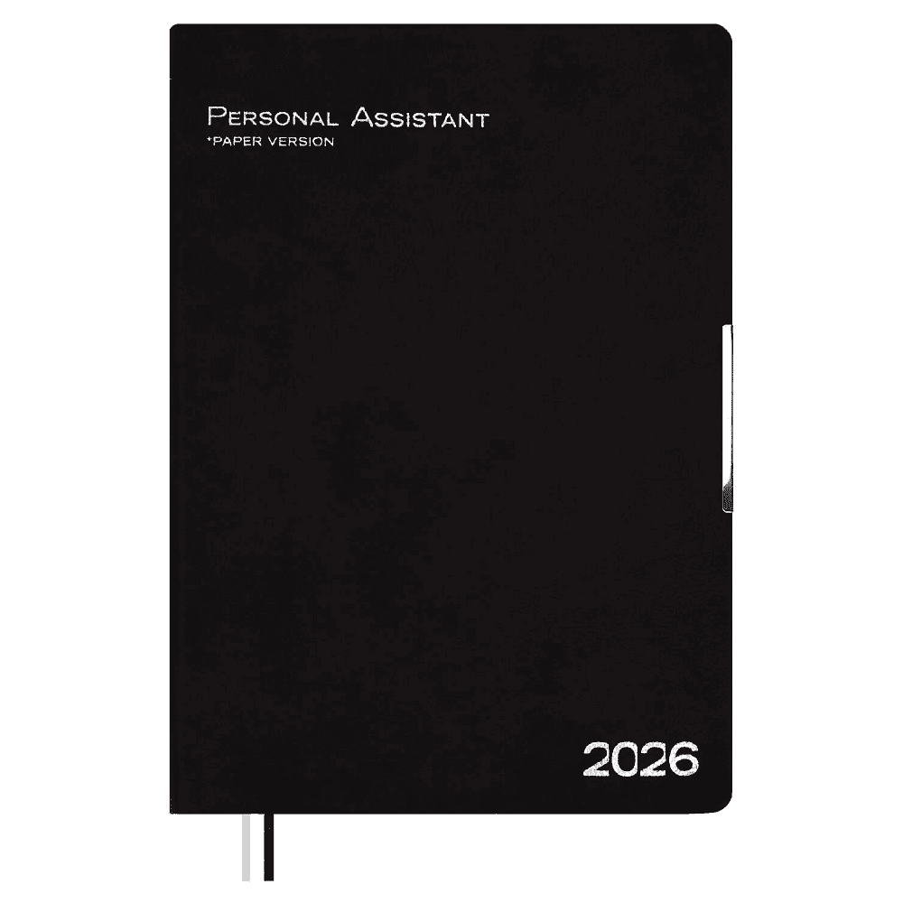 Ежедневник датированный "Шеврет глосс", А4, 240 страниц, черный, 2026