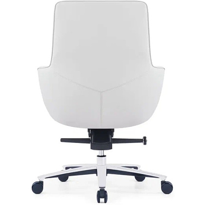 Кресло компьютерное SitZone CH-500B, кожа, алюминий, белый - 5