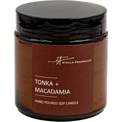 Свеча декоративная Stella Fragrance "Tonka Macadamia", 90 гр.