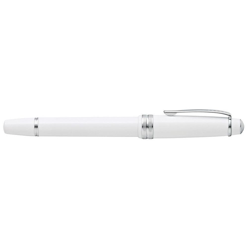 Ручка перьевая "Cross Bailey Light", M, белый, серебристый, патрон черный - 4