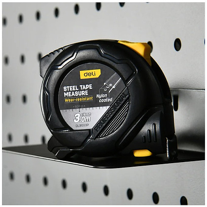 Рулетка Deli YS EDL9003P, 3 м х 16 мм, желтый, черный - 4