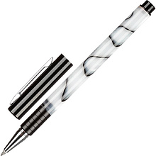 Ручка гелевая "Marble", 0,4 мм, серый, стерж. синий