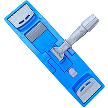 Держатель для мопов с зажимами, 40 см, синий, серый