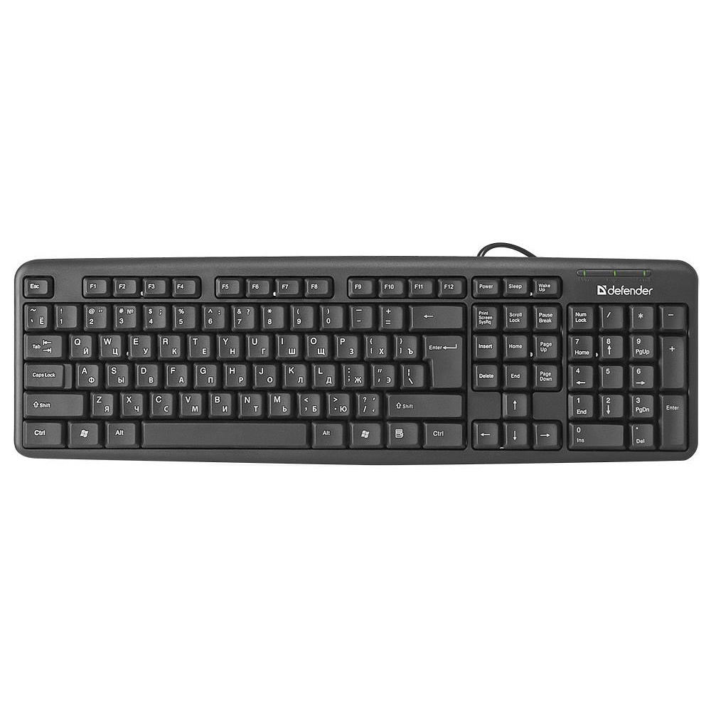 Клавиатура Defender "Element HB-520 PS/2 RU", черный