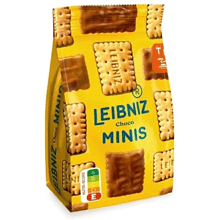 Печенье "Leibniz Minis Choco", 100 гр, покрытое молочным шоколадом