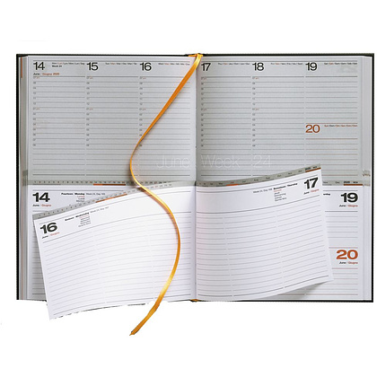 Ежедневник-еженедельник датированный "Avenu", А5, 376 стр, серебристый 2022 - 2
