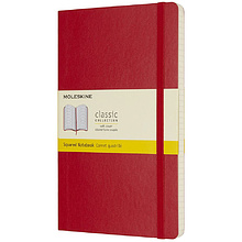 Блокнот "Classic Soft Large", А5, 96 листов, клетка, красный