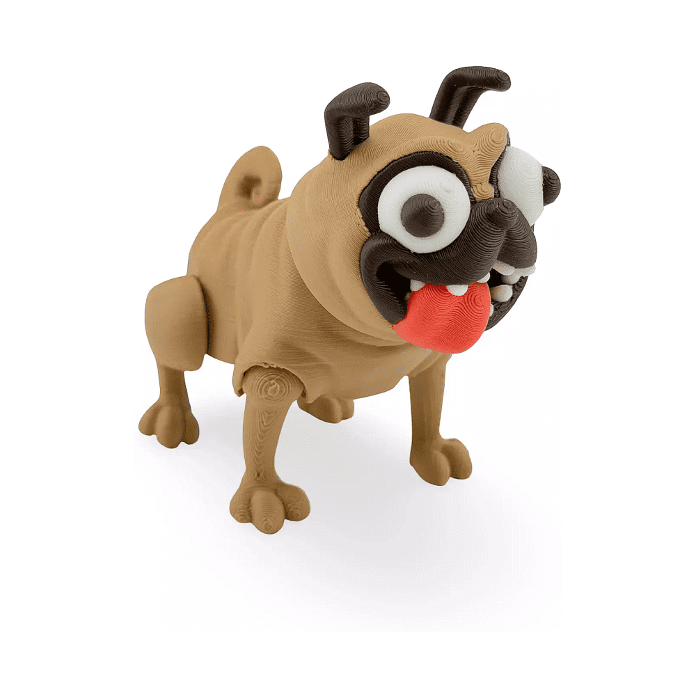 Игрушка 3D "Мопс Персик"