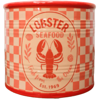 Кашпо "Lobster", доломит, красный - 2