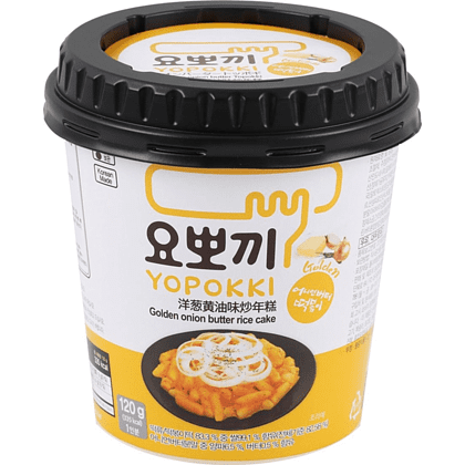 Палочки рисовые "Yopokki. Golden onion butter" с маслом золотистого лука, 120 гр.