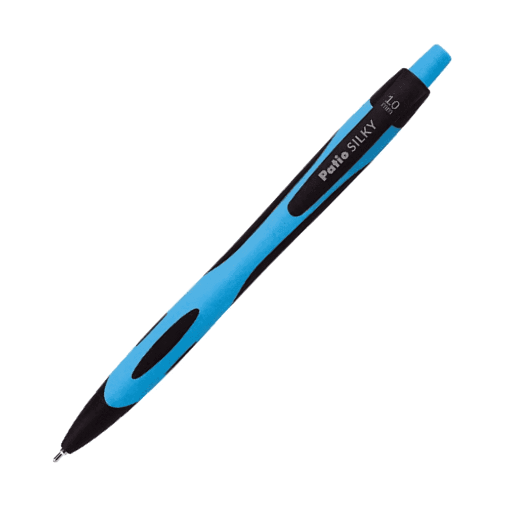Ручка шариковая автоматическая CoolPack "Silky", 1 мм., пласт., ассорти, стерж. cиний