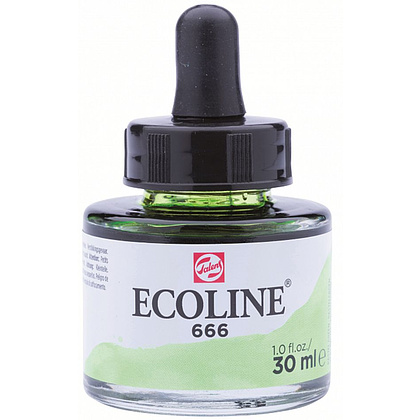 Жидкая акварель "ECOLINE", 666 пастельный зеленый, 30 мл