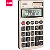 Калькулятор карманный Deli "Easy 1120", 8-ми разрядный, металл, золотой, черный - 2