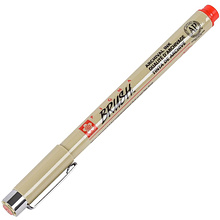 Ручка капиллярная "Pigma Brush", 0,25 мм, красный