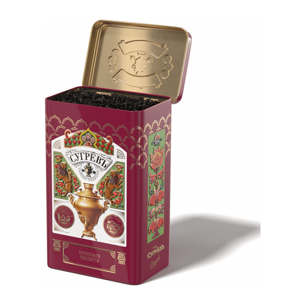 Набор подарочный "Сугревъ. Имбирное чаепитие" (чай и имбирное печенье), 550 г - 4