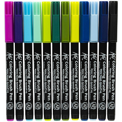Набор маркеров акварельных "Koi Color Brush", 24 цвета - 3