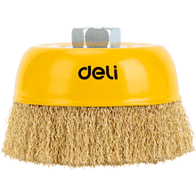 Щетка для УШМ Deli YS EDH-GSS125-E1, чашечная, проволочная, 125 мм