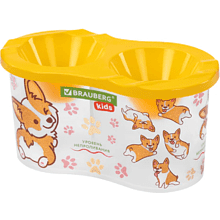 Стакан - непроливайка "Brauberg Kids", двойной, ассорти