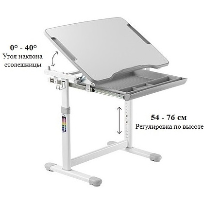 Комплект Ergosmart ученический Smart B207EDU: комплект мебели (парта и стул) B207EDU, чехол декоративный на стул Т13 - 2