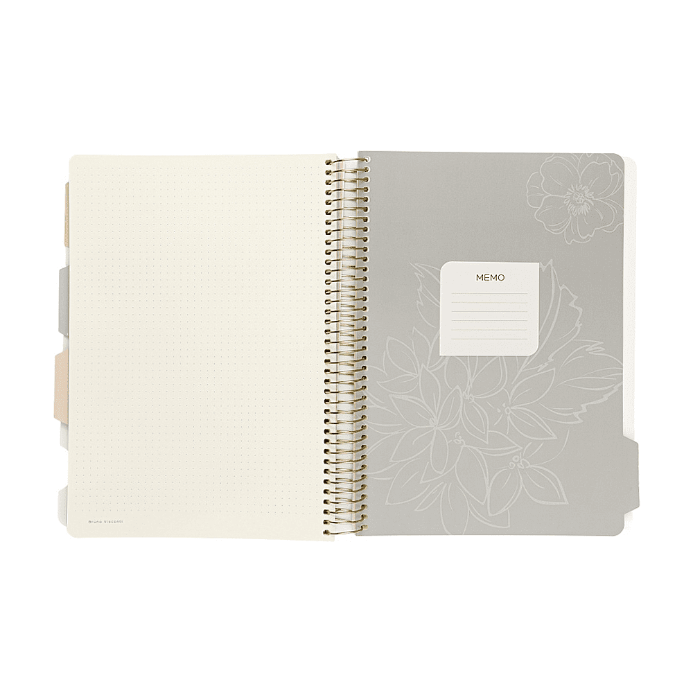 Книга записная "Flora. Гранат", В5, 120 листов, клетка, линейка, точка, черный, красный - 8