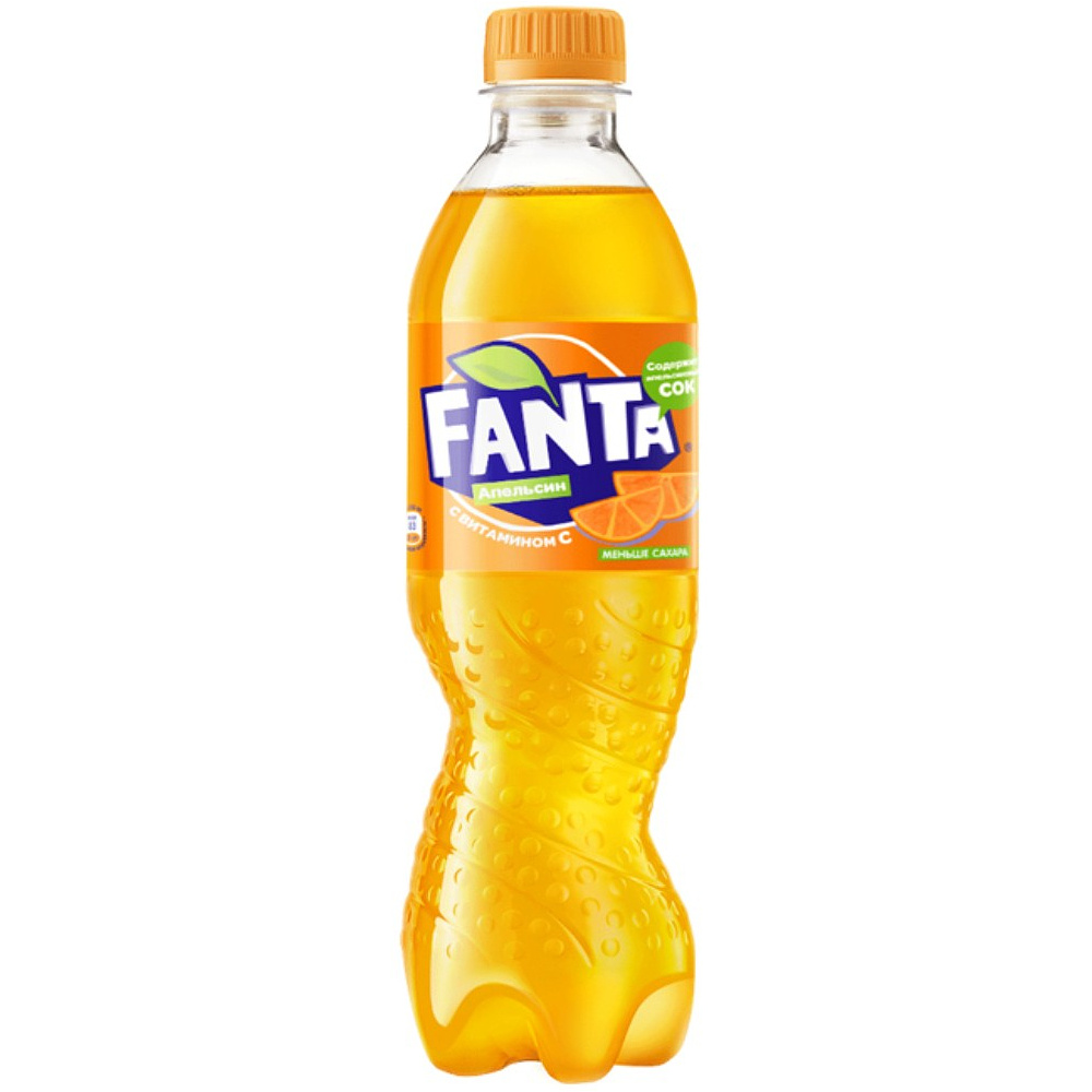 Напиток "Fanta", апельсиновый вкус, 0,5 л., пластиковая бутылка