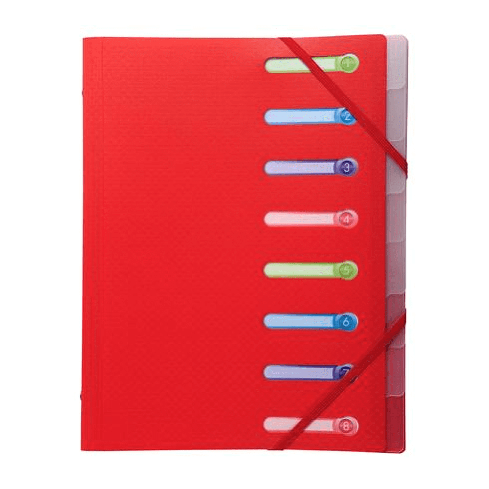 Папка на резинках "Opak", 10 мм, пластик, ассорти - 4