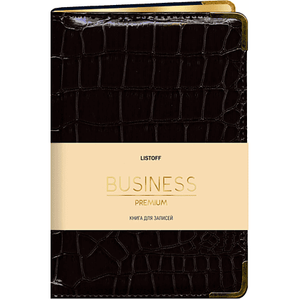 Книга записная "Grand croco", А5, 80 листов, клетка, черный