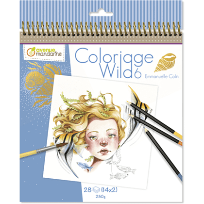 Раскраска на английском языке "Colouring book Wild 6", Emmanuelle Colin