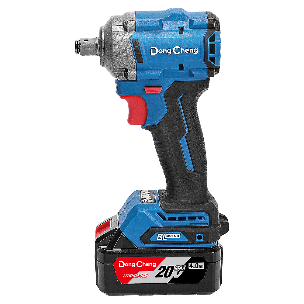 Аккумуляторный гайковерт DongCheng DCPB358 (TYPE EM), 20 В, 358 Нм, 2 АКБ, 4 Ач, З/У 2 А - 2 Аккумуляторный гайковерт DongCheng DCPB358 (TYPE EM), 20 В, 358 Нм, 2 АКБ, 4 Ач, З/У 2 А - 2