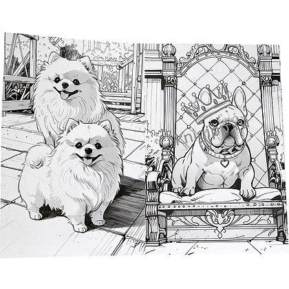Раскраска "3D РАСКРАСКА. Собачки" - 3