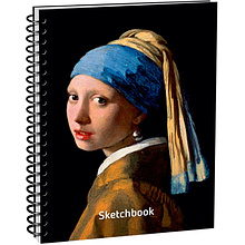 Скетчбук "Вермеер. Девушка с жемчужной сережкой", А5, 100 листов, разноцветный
