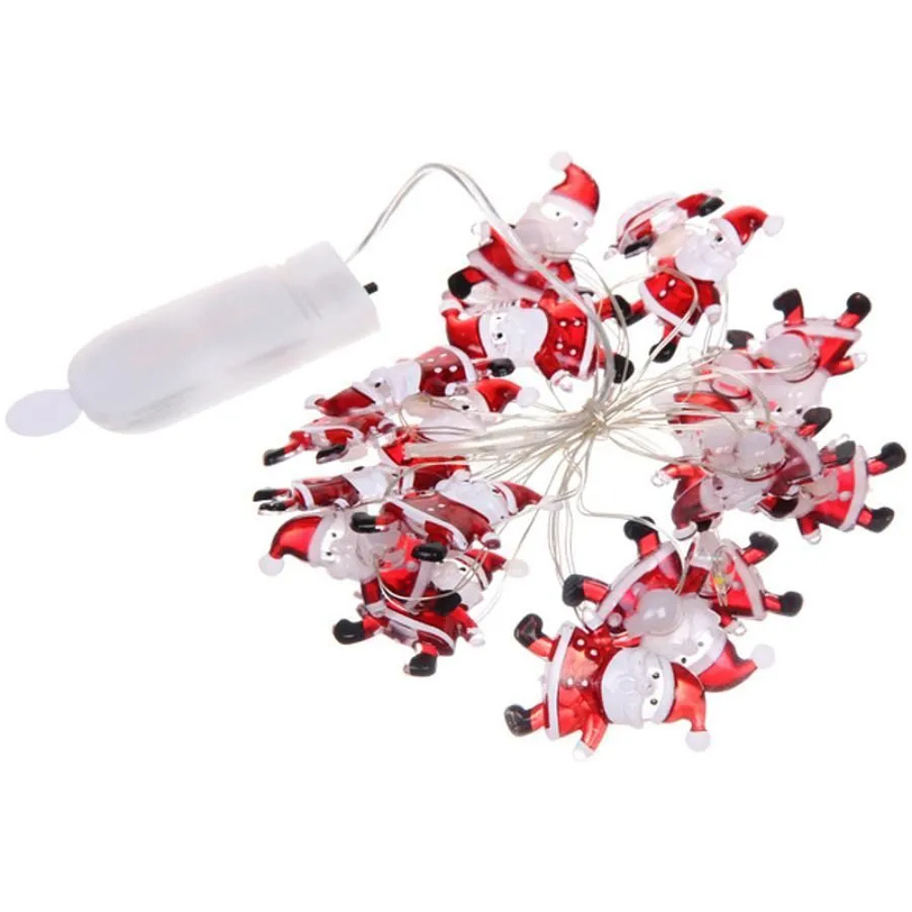 Гирлянда LED "Дед Мороз", 3,2x2,5 см, 2 м, теплый белый - 3