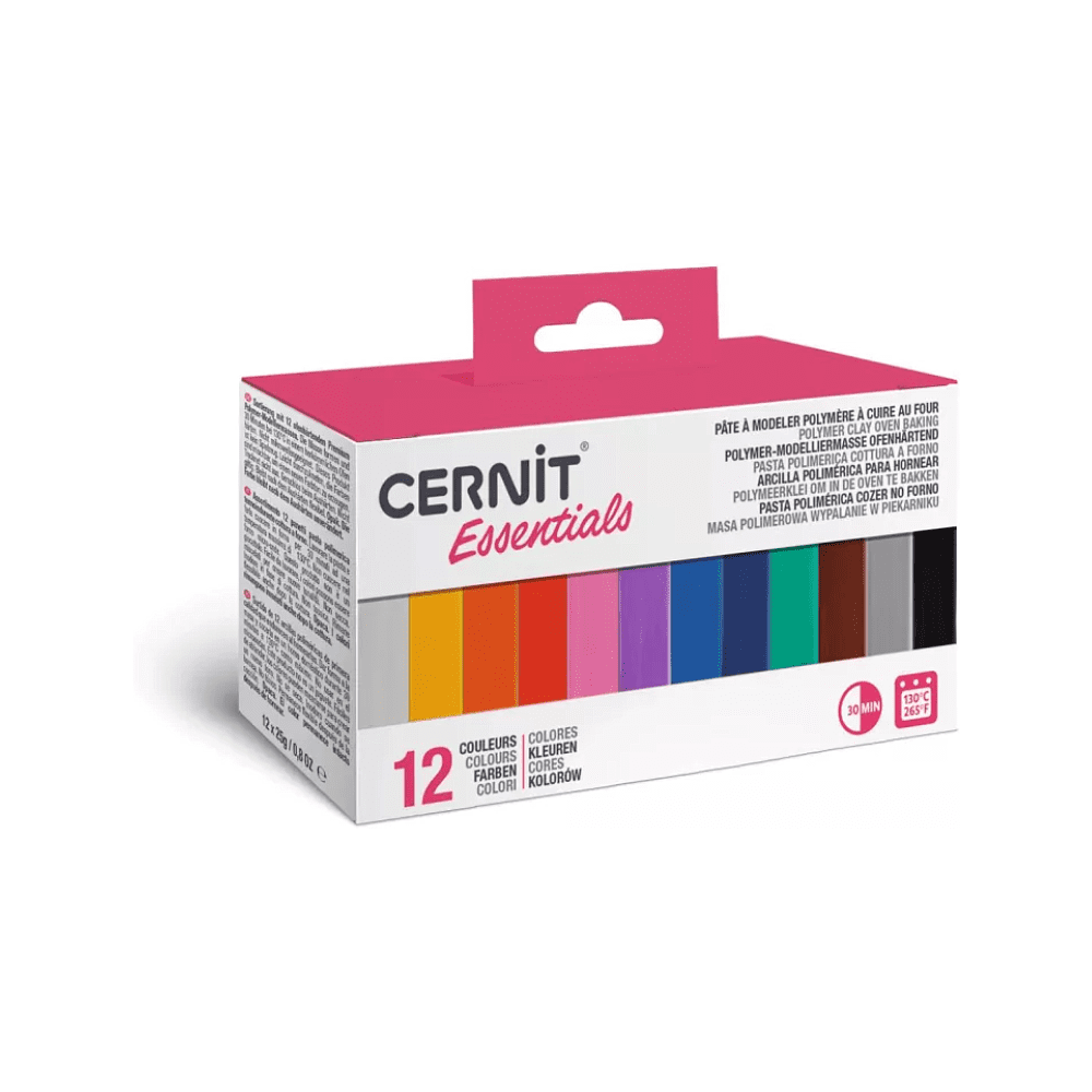 Полимерная глина Cernit "Basic", 12 цветов, 25 г