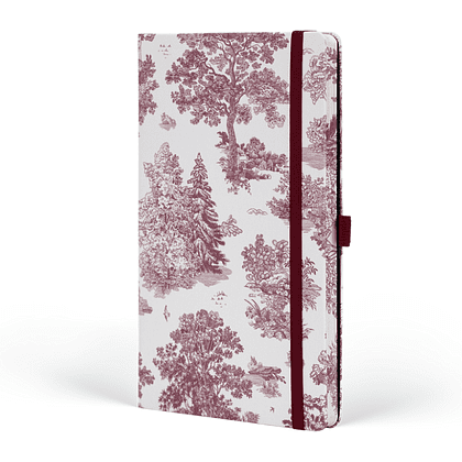 Блокнот "Landscapes rosewood", А5, 96 листов, на резинке, бордо