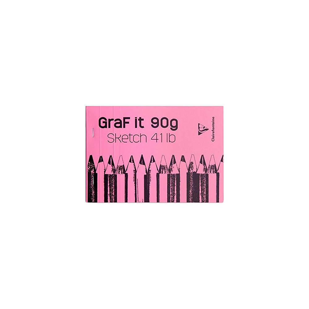 Скетчбук "Graf It", A5, 90 г/м2, 80 листов, розовый