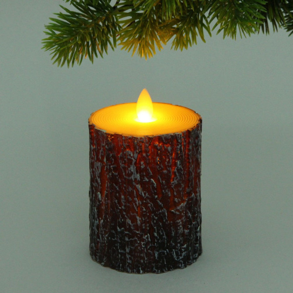Свеча декоративная "Свеча-Дерево", 75x100 мм, с подсветкой, на батарейках - 3